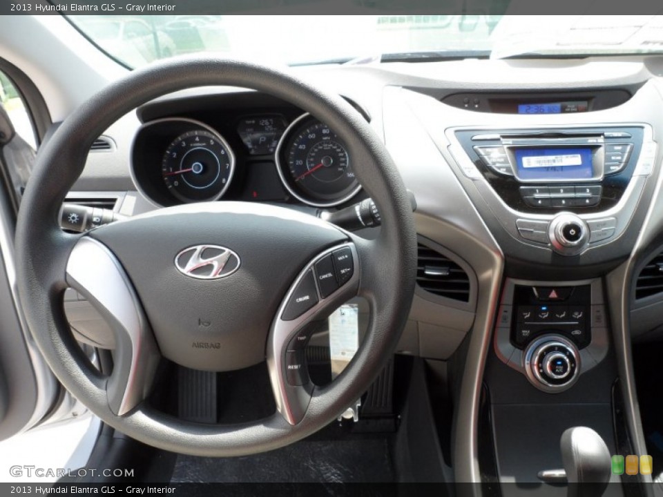 Gray Interior Steering Wheel for the 2013 Hyundai Elantra GLS #64922984