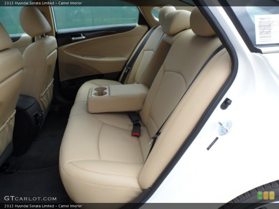 Camel Interior Rear Seat for the 2013 Hyundai Sonata Limited #64923074