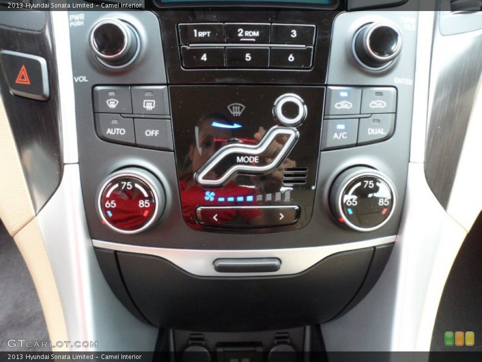Camel Interior Controls for the 2013 Hyundai Sonata Limited #64923101