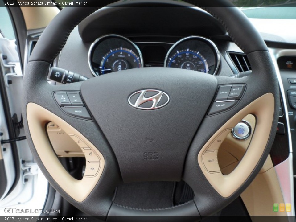 Camel Interior Steering Wheel for the 2013 Hyundai Sonata Limited #64923113