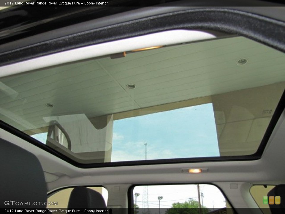 Ebony Interior Sunroof for the 2012 Land Rover Range Rover Evoque Pure #64929817