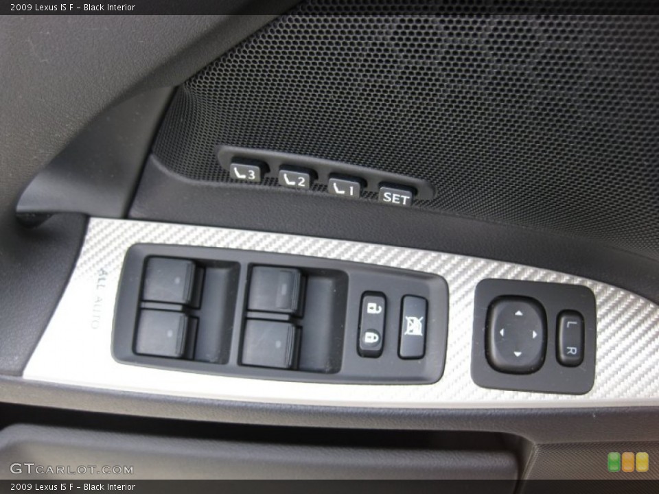 Black Interior Controls for the 2009 Lexus IS F #64932226