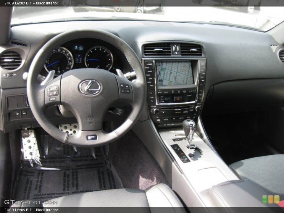 Black Interior Dashboard for the 2009 Lexus IS F #64932274
