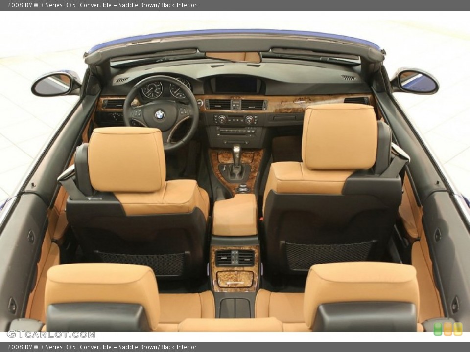 Saddle Brown/Black Interior Photo for the 2008 BMW 3 Series 335i Convertible #64939718