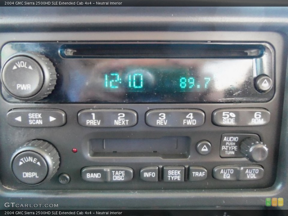 Neutral Interior Audio System for the 2004 GMC Sierra 2500HD SLE Extended Cab 4x4 #64945949