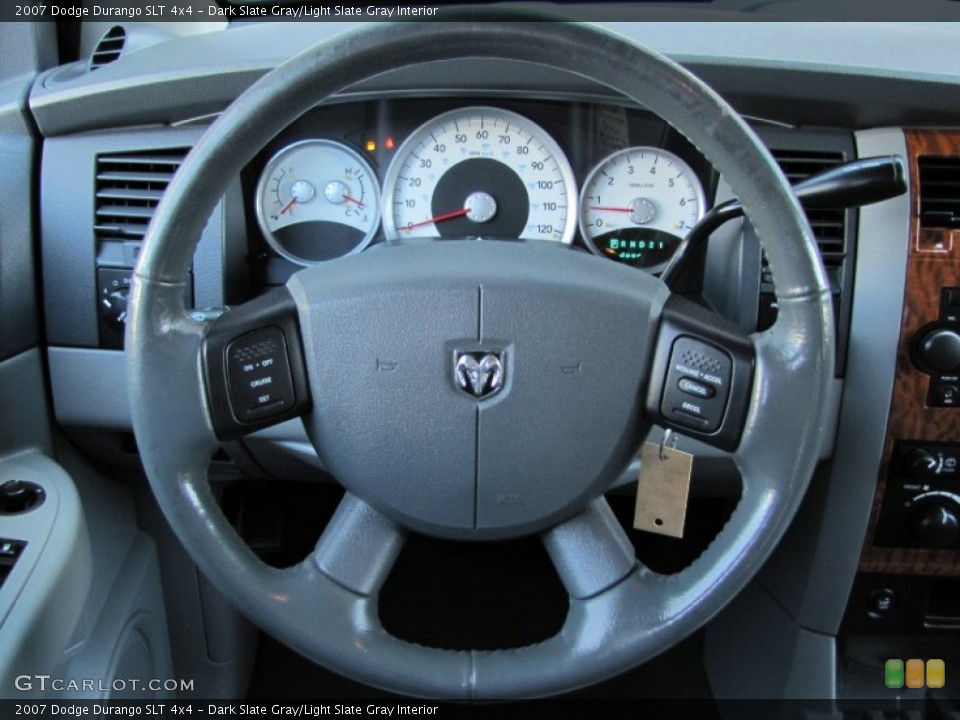 Dark Slate Gray/Light Slate Gray Interior Steering Wheel for the 2007 Dodge Durango SLT 4x4 #64946828