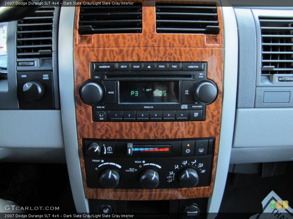 Dark Slate Gray/Light Slate Gray Interior Controls for the 2007 Dodge Durango SLT 4x4 #64946905
