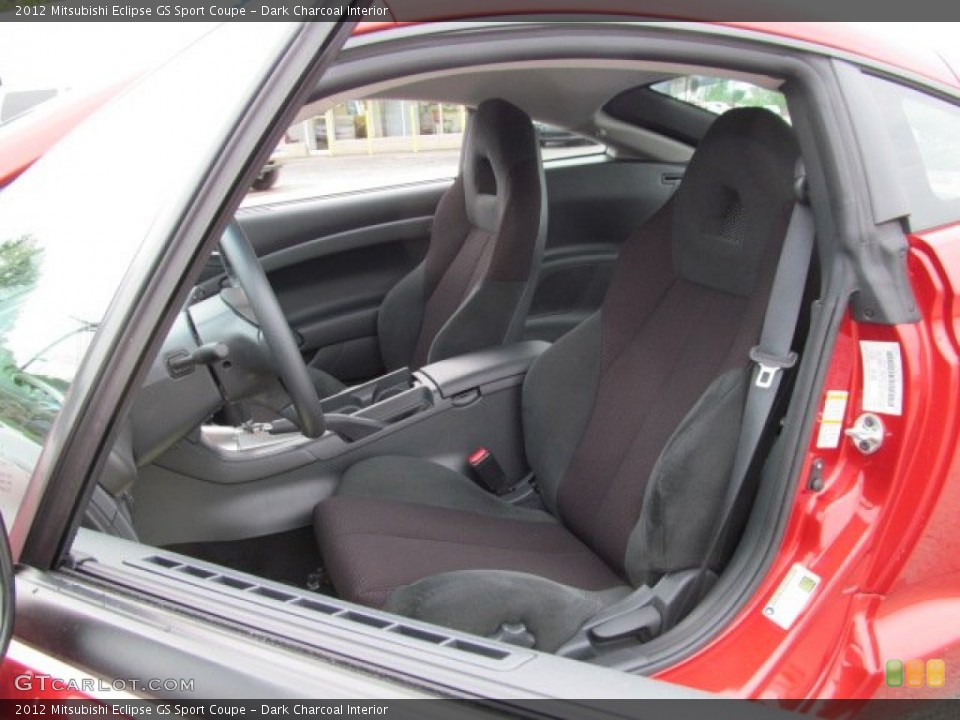 Dark Charcoal Interior Front Seat for the 2012 Mitsubishi Eclipse GS Sport Coupe #64947652