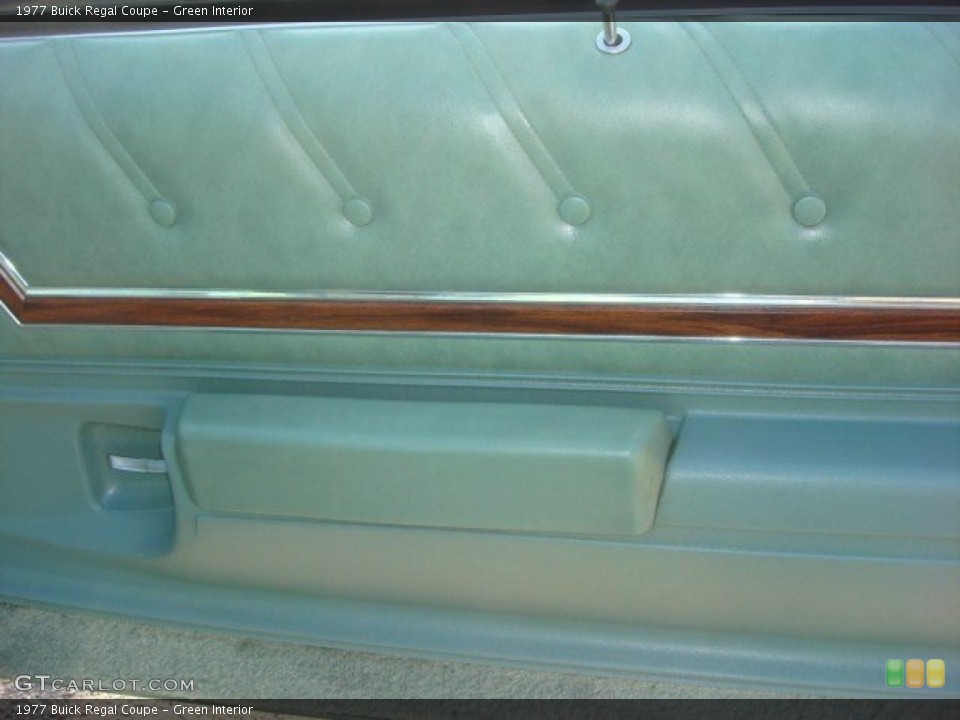 Green Interior Door Panel for the 1977 Buick Regal Coupe #64950781