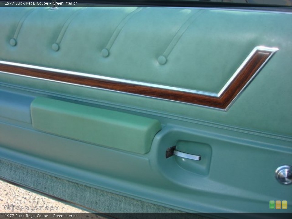Green Interior Door Panel for the 1977 Buick Regal Coupe #64950790