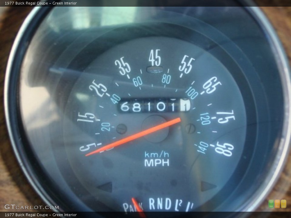 Green Interior Gauges for the 1977 Buick Regal Coupe #64950799