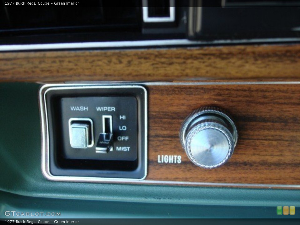 Green Interior Controls for the 1977 Buick Regal Coupe #64950808