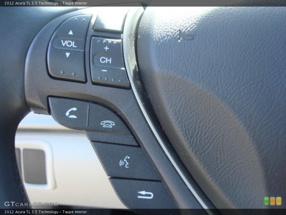 Taupe Interior Controls for the 2012 Acura TL 3.5 Technology #64957828
