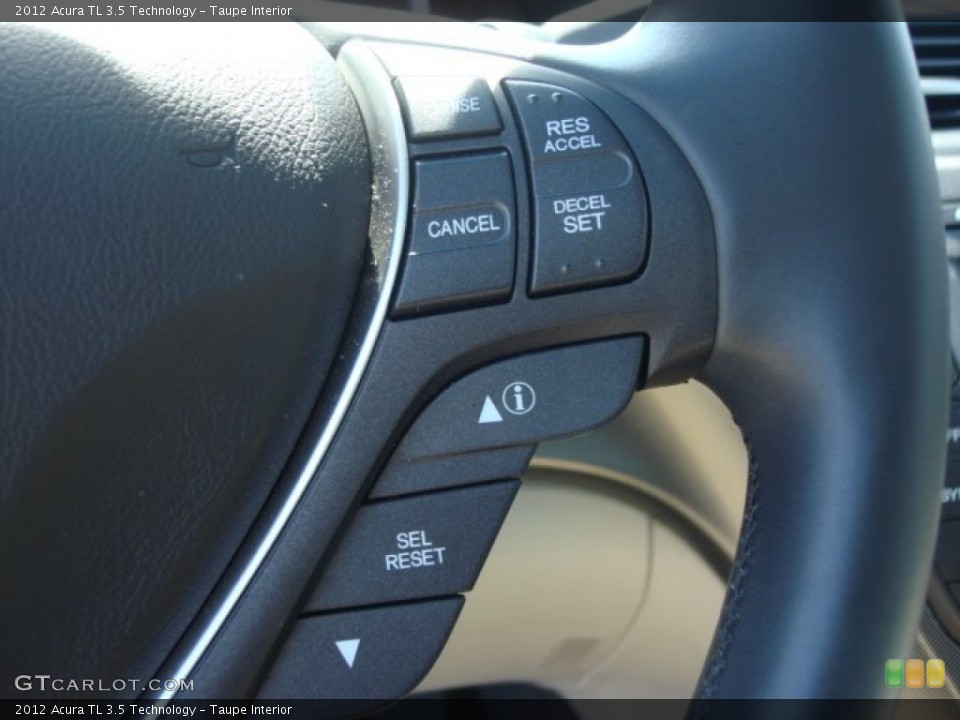 Taupe Interior Controls for the 2012 Acura TL 3.5 Technology #64957837