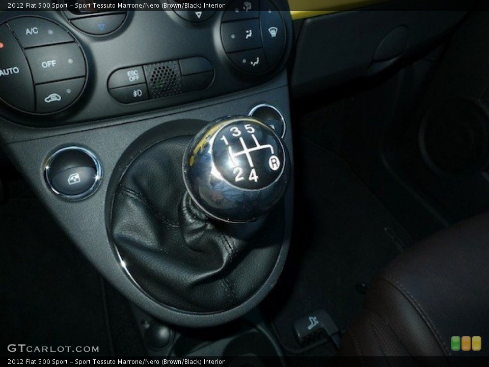 Sport Tessuto Marrone/Nero (Brown/Black) Interior Transmission for the 2012 Fiat 500 Sport #64965712