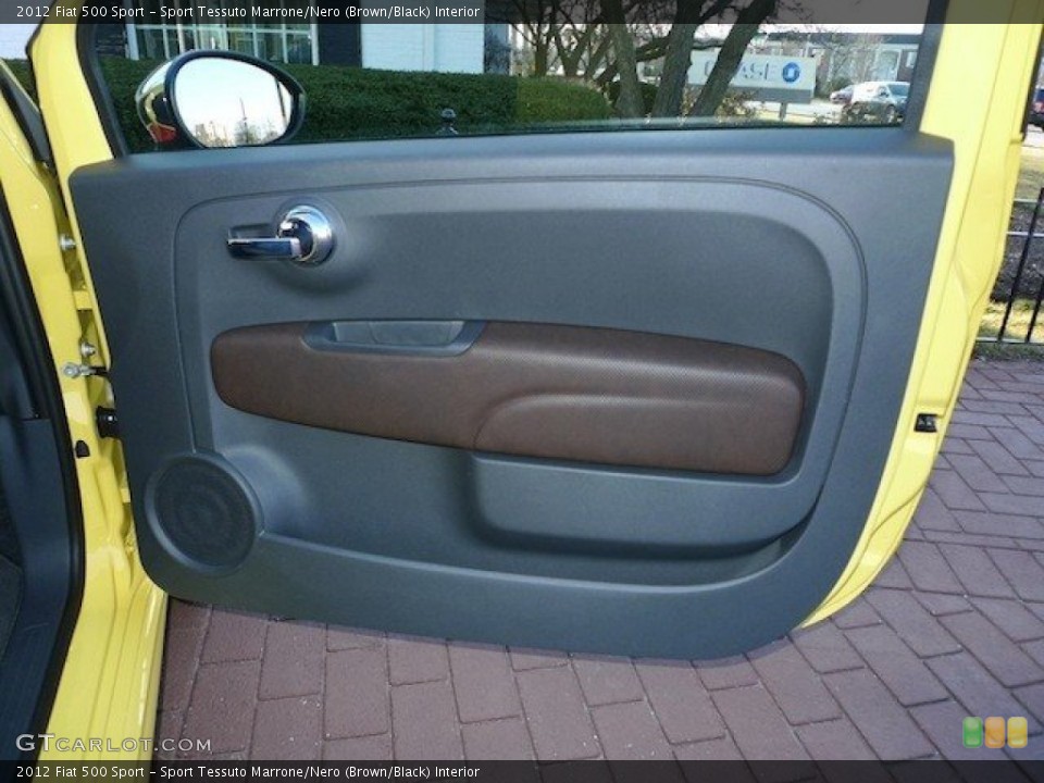 Sport Tessuto Marrone/Nero (Brown/Black) Interior Door Panel for the 2012 Fiat 500 Sport #64965745