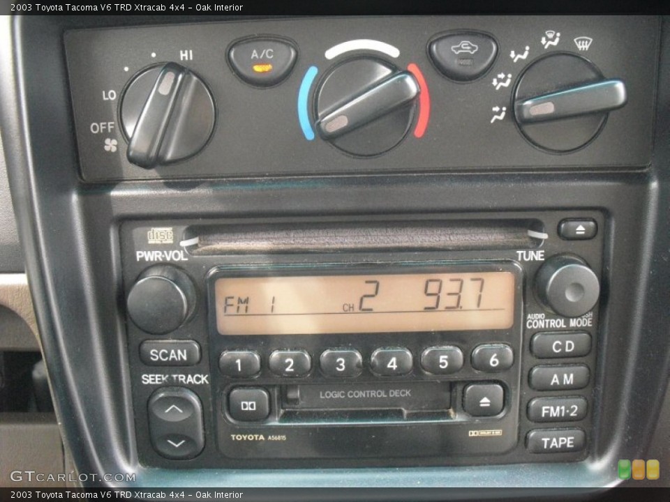 Oak Interior Controls for the 2003 Toyota Tacoma V6 TRD Xtracab 4x4 #64967236