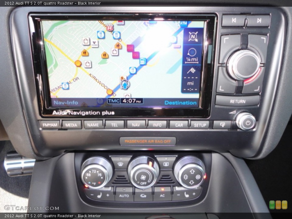 Black Interior Navigation for the 2012 Audi TT S 2.0T quattro Roadster #64969621