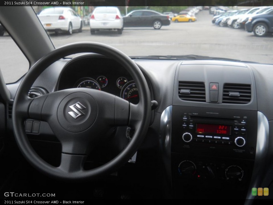 Black Interior Steering Wheel for the 2011 Suzuki SX4 Crossover AWD #64970269