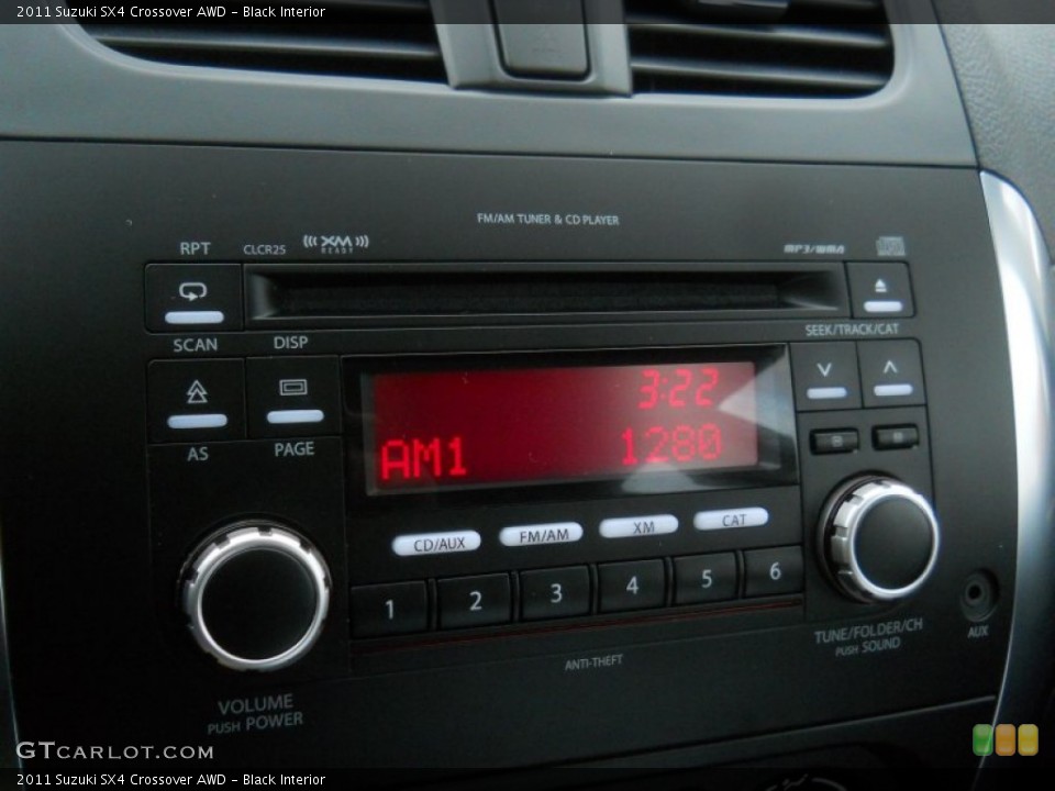Black Interior Audio System for the 2011 Suzuki SX4 Crossover AWD #64970275