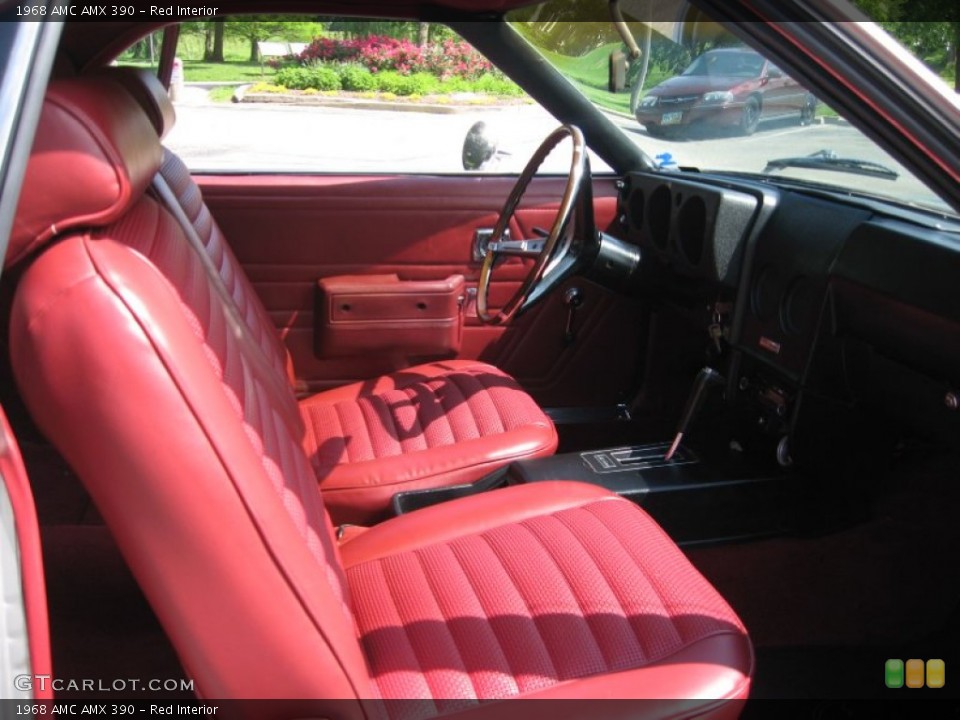 Red Interior Photo for the 1968 AMC AMX 390 #64970692