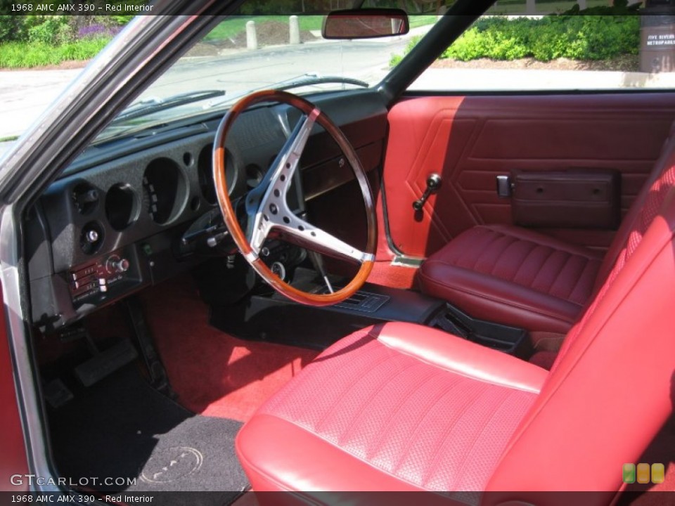 Red Interior Photo for the 1968 AMC AMX 390 #64970704