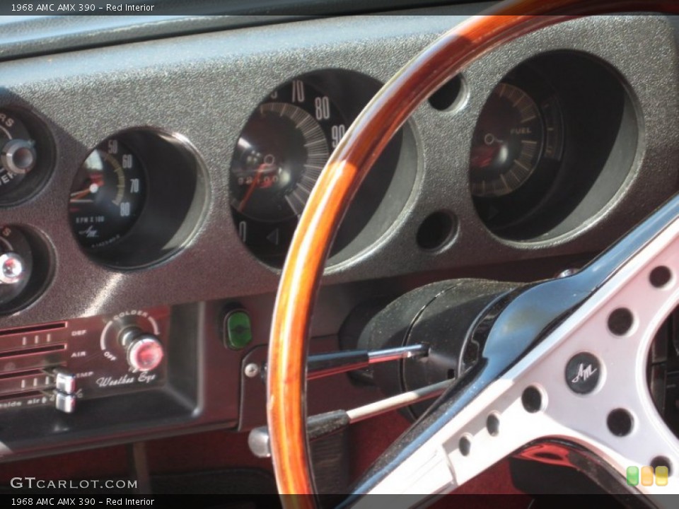 Red Interior Gauges for the 1968 AMC AMX 390 #64970716