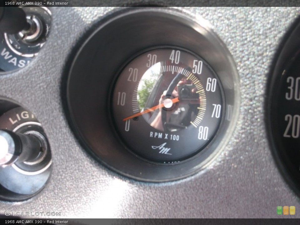 Red Interior Gauges for the 1968 AMC AMX 390 #64970722
