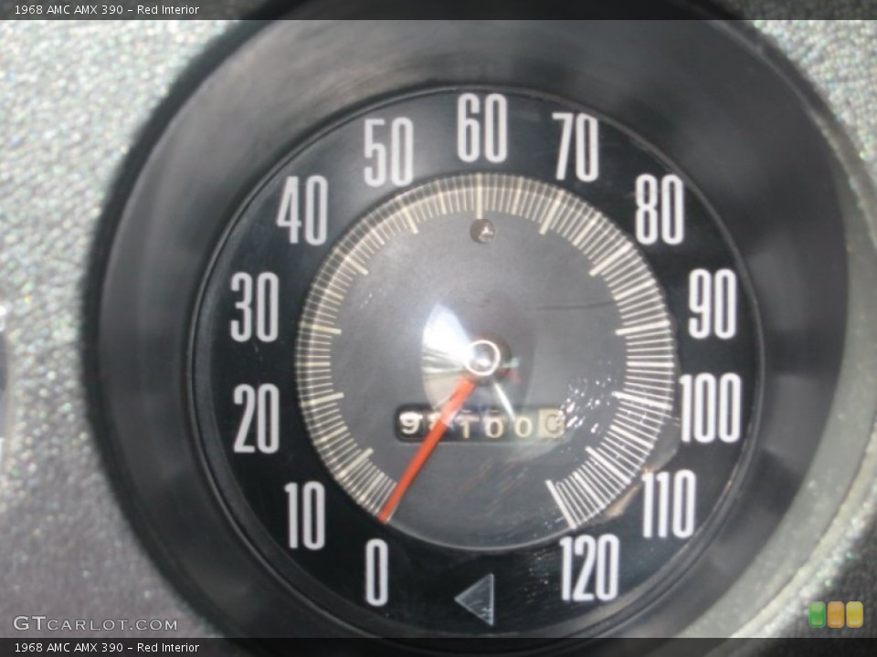 Red Interior Gauges for the 1968 AMC AMX 390 #64970728
