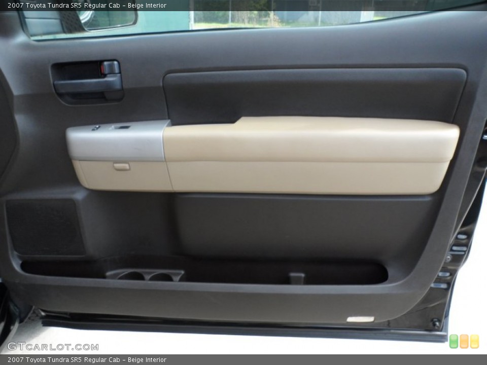 Beige Interior Door Panel for the 2007 Toyota Tundra SR5 Regular Cab #64972234