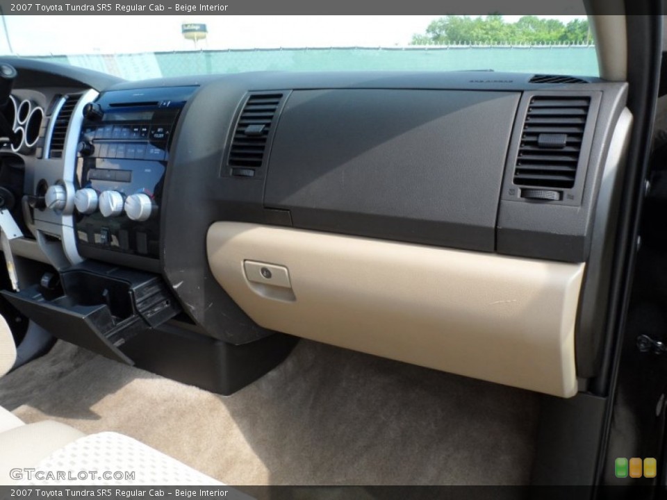 Beige Interior Dashboard for the 2007 Toyota Tundra SR5 Regular Cab #64972237