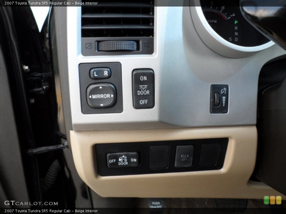 Beige Interior Controls for the 2007 Toyota Tundra SR5 Regular Cab #64972270