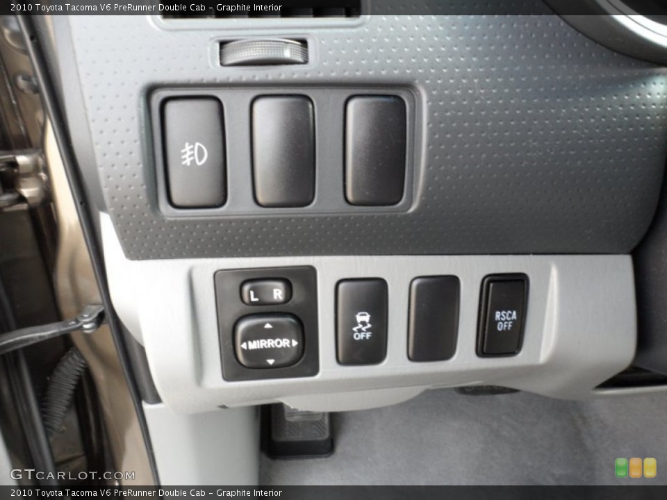 Graphite Interior Controls for the 2010 Toyota Tacoma V6 PreRunner Double Cab #64972888