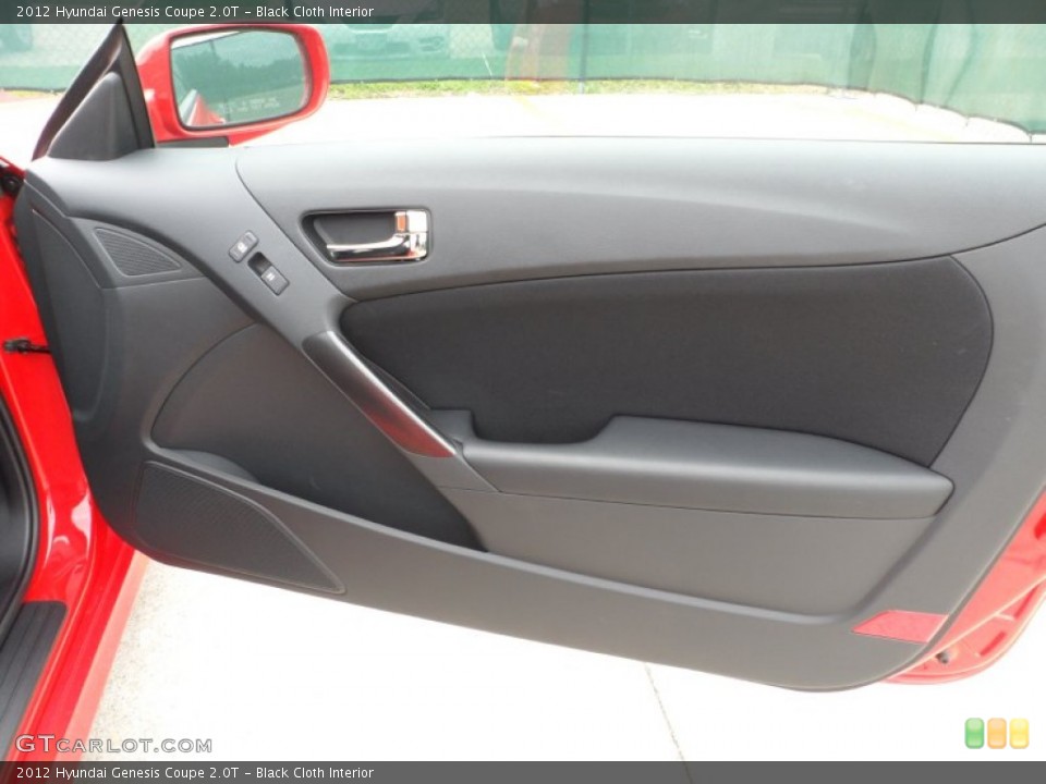 Black Cloth Interior Door Panel for the 2012 Hyundai Genesis Coupe 2.0T #64973788