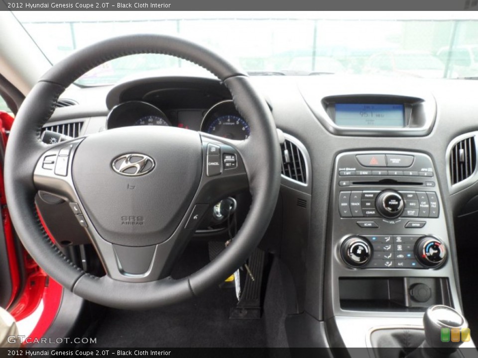Black Cloth Interior Dashboard for the 2012 Hyundai Genesis Coupe 2.0T #64973809