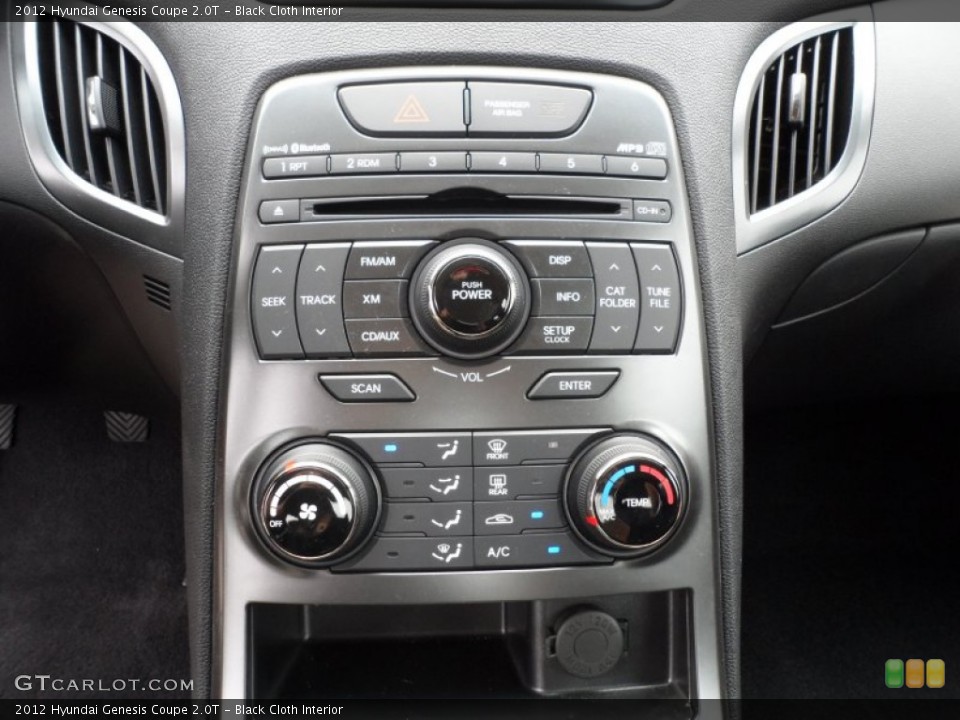 Black Cloth Interior Controls for the 2012 Hyundai Genesis Coupe 2.0T #64973815