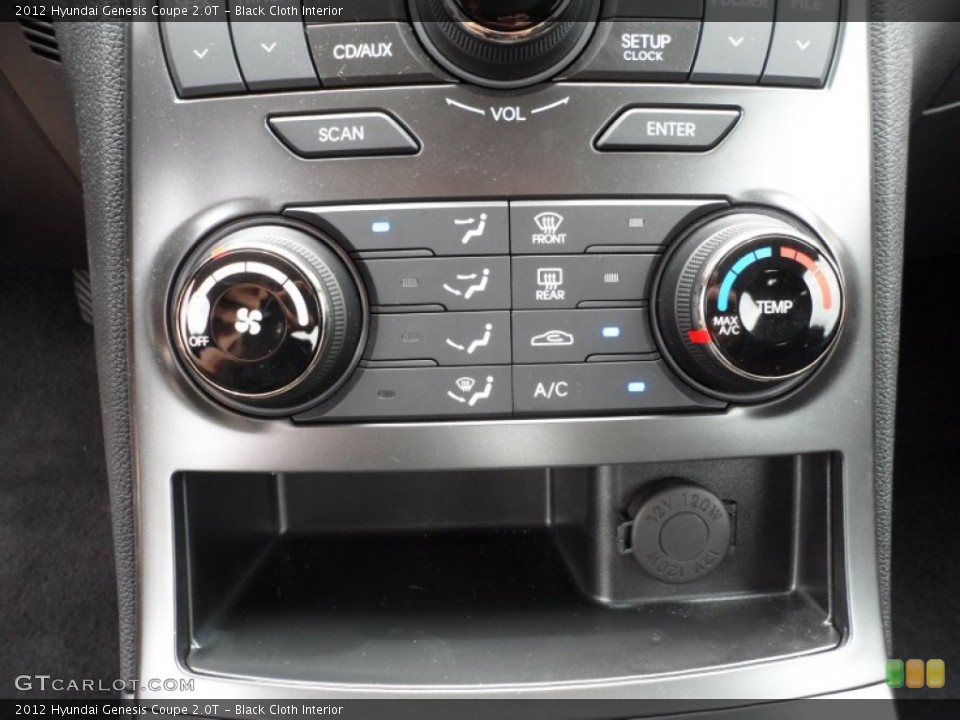 Black Cloth Interior Controls for the 2012 Hyundai Genesis Coupe 2.0T #64973821