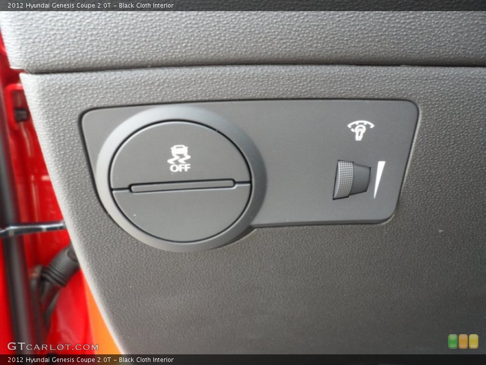 Black Cloth Interior Controls for the 2012 Hyundai Genesis Coupe 2.0T #64973833