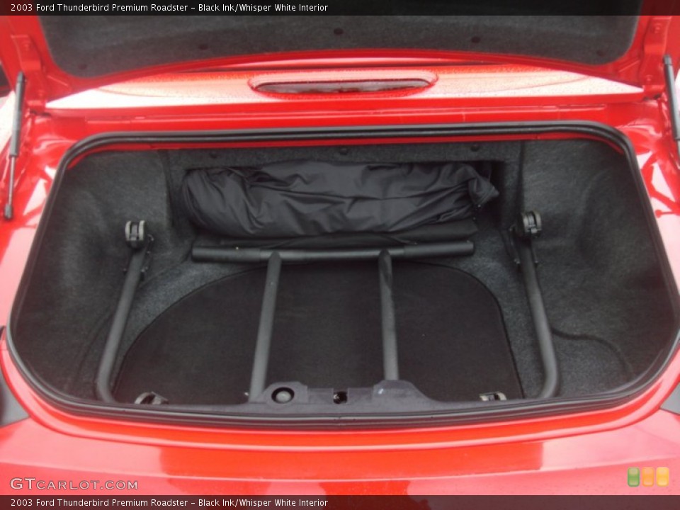 Black Ink/Whisper White Interior Trunk for the 2003 Ford Thunderbird Premium Roadster #64974568