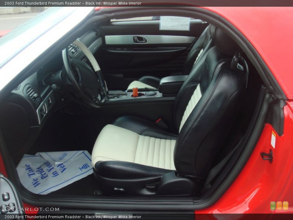 Black Ink/Whisper White Interior Photo for the 2003 Ford Thunderbird Premium Roadster #64974589