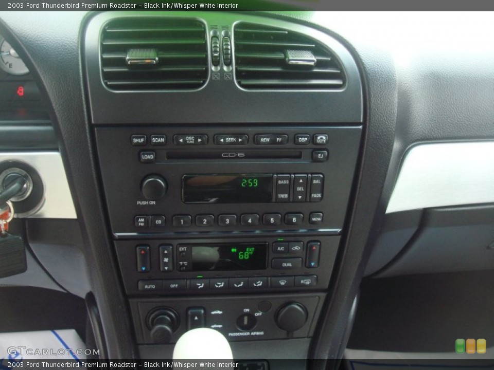 Black Ink/Whisper White Interior Controls for the 2003 Ford Thunderbird Premium Roadster #64974598