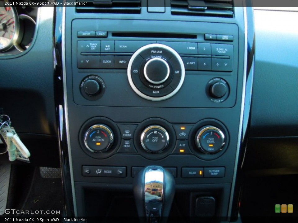Black Interior Controls for the 2011 Mazda CX-9 Sport AWD #64977044