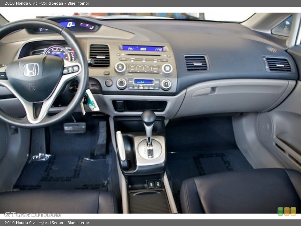 Blue Interior Dashboard for the 2010 Honda Civic Hybrid Sedan #64979096