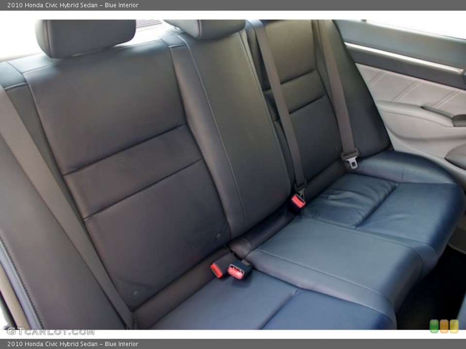 Blue Interior Rear Seat for the 2010 Honda Civic Hybrid Sedan #64979216