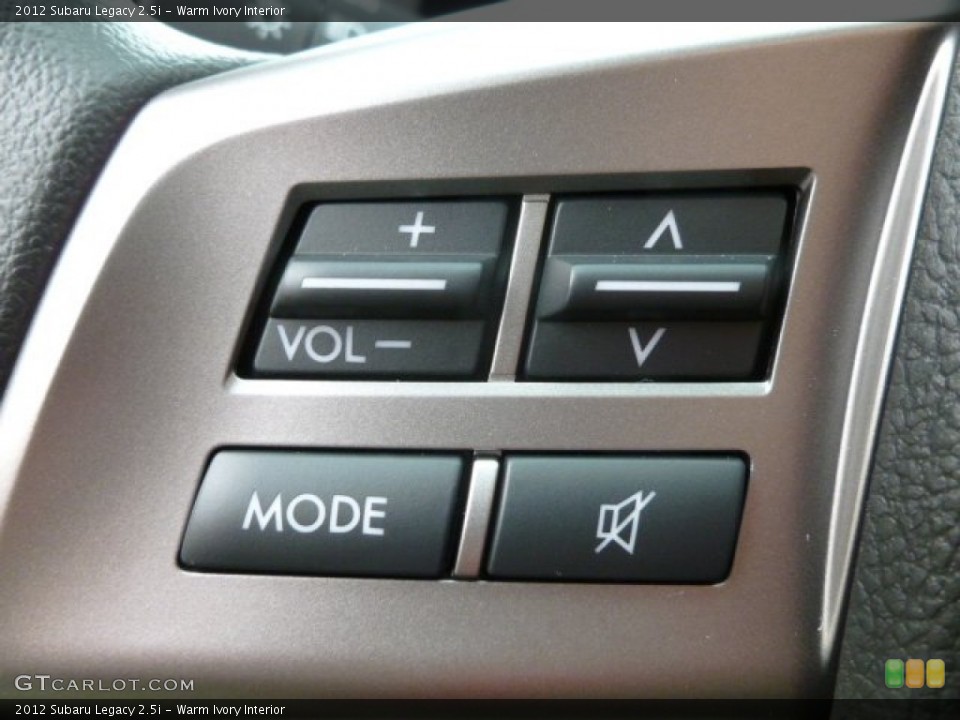 Warm Ivory Interior Controls for the 2012 Subaru Legacy 2.5i #64981767