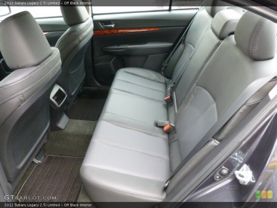 Off Black Interior Rear Seat for the 2012 Subaru Legacy 2.5i Limited #64981901