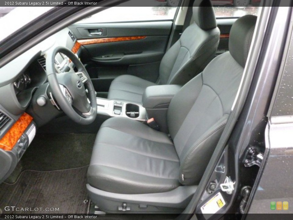 Off Black Interior Photo for the 2012 Subaru Legacy 2.5i Limited #64981919