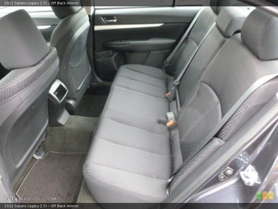 Off Black Interior Rear Seat for the 2012 Subaru Legacy 2.5i #64982084
