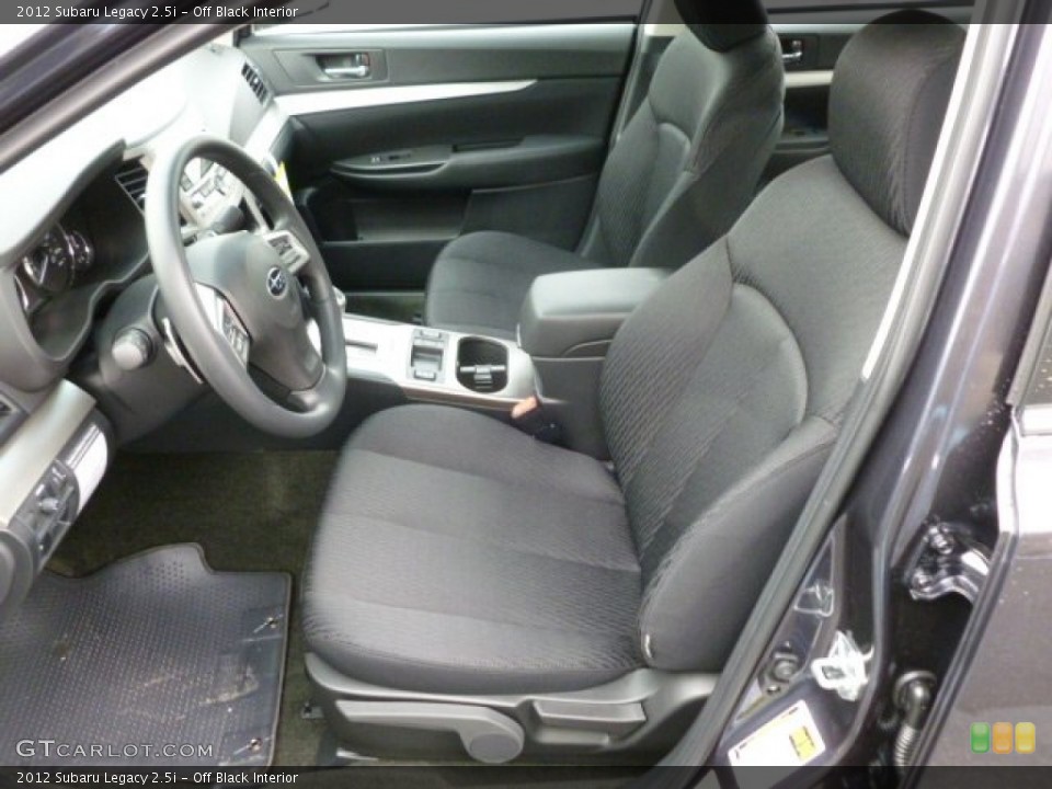 Off Black Interior Photo for the 2012 Subaru Legacy 2.5i #64982099