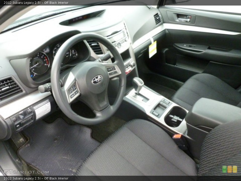 Off Black Interior Prime Interior for the 2012 Subaru Legacy 2.5i #64982108